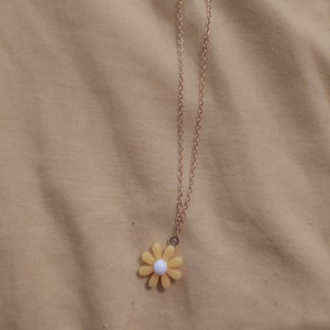 Yellow flower necklace