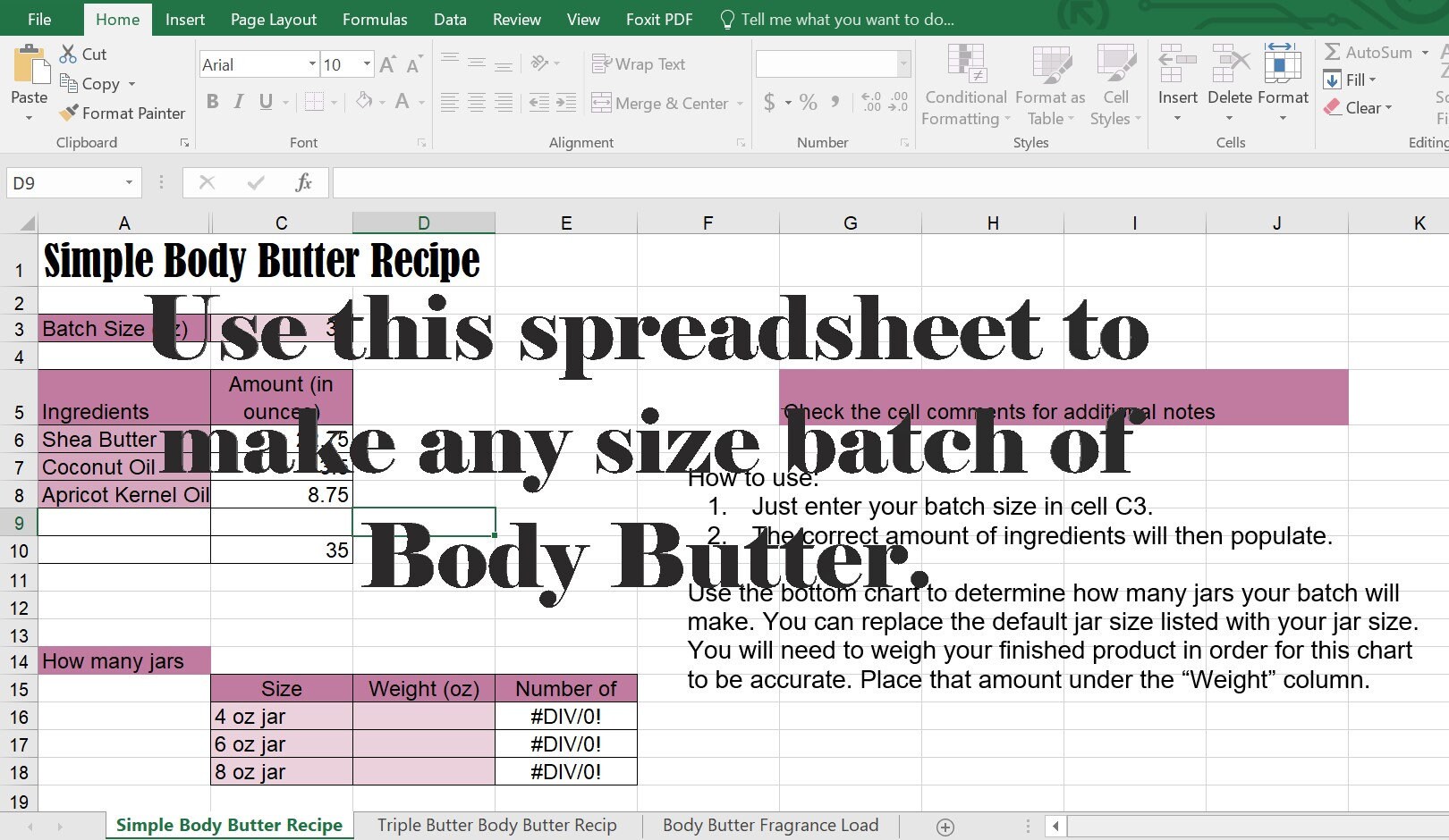 Start Your Body Butter Business//body Butter Recipes//diy Body Etsy