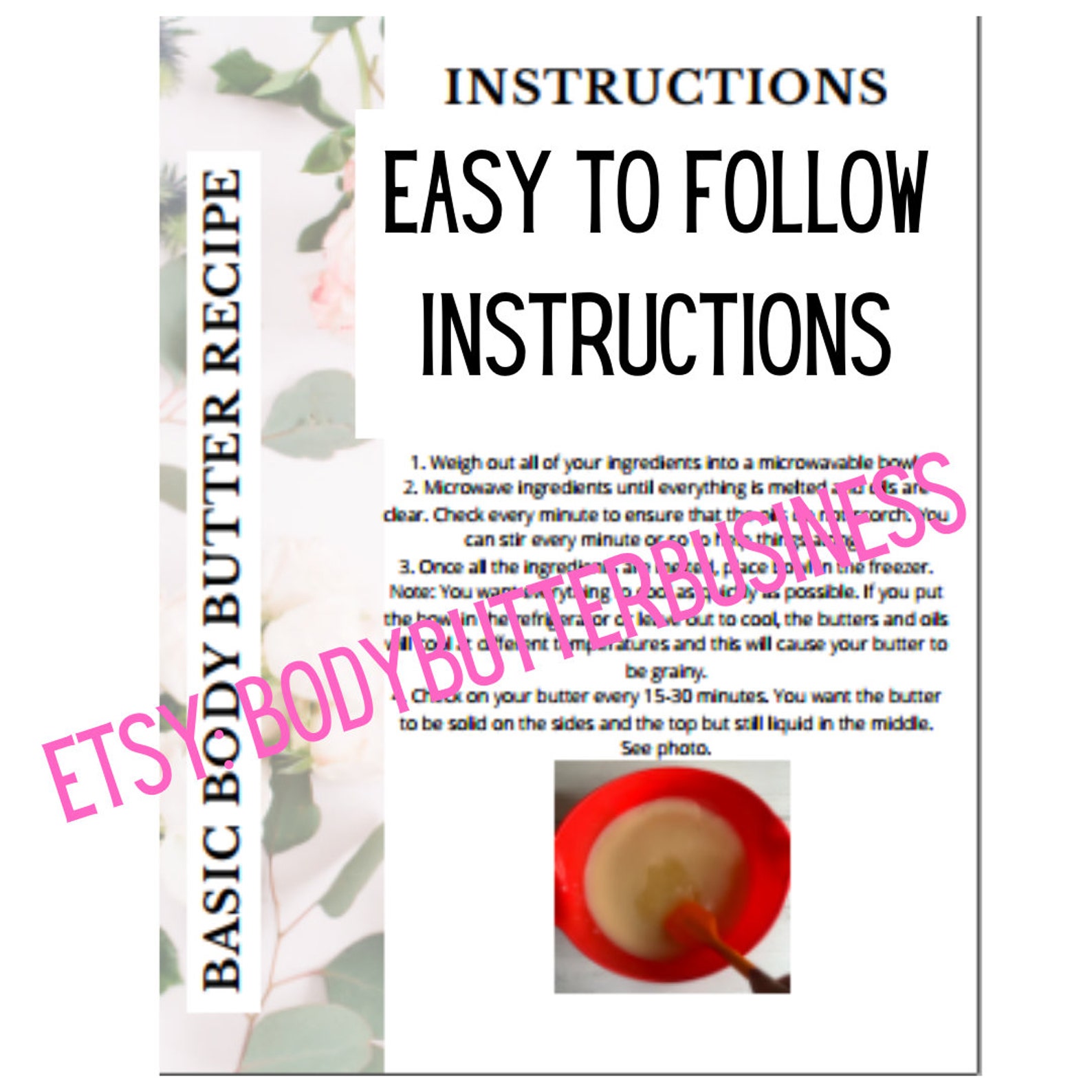 Start Your Body Butter Business//body Butter Recipes//diy Body Etsy