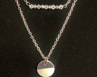 Women's Silver Layered Necklace