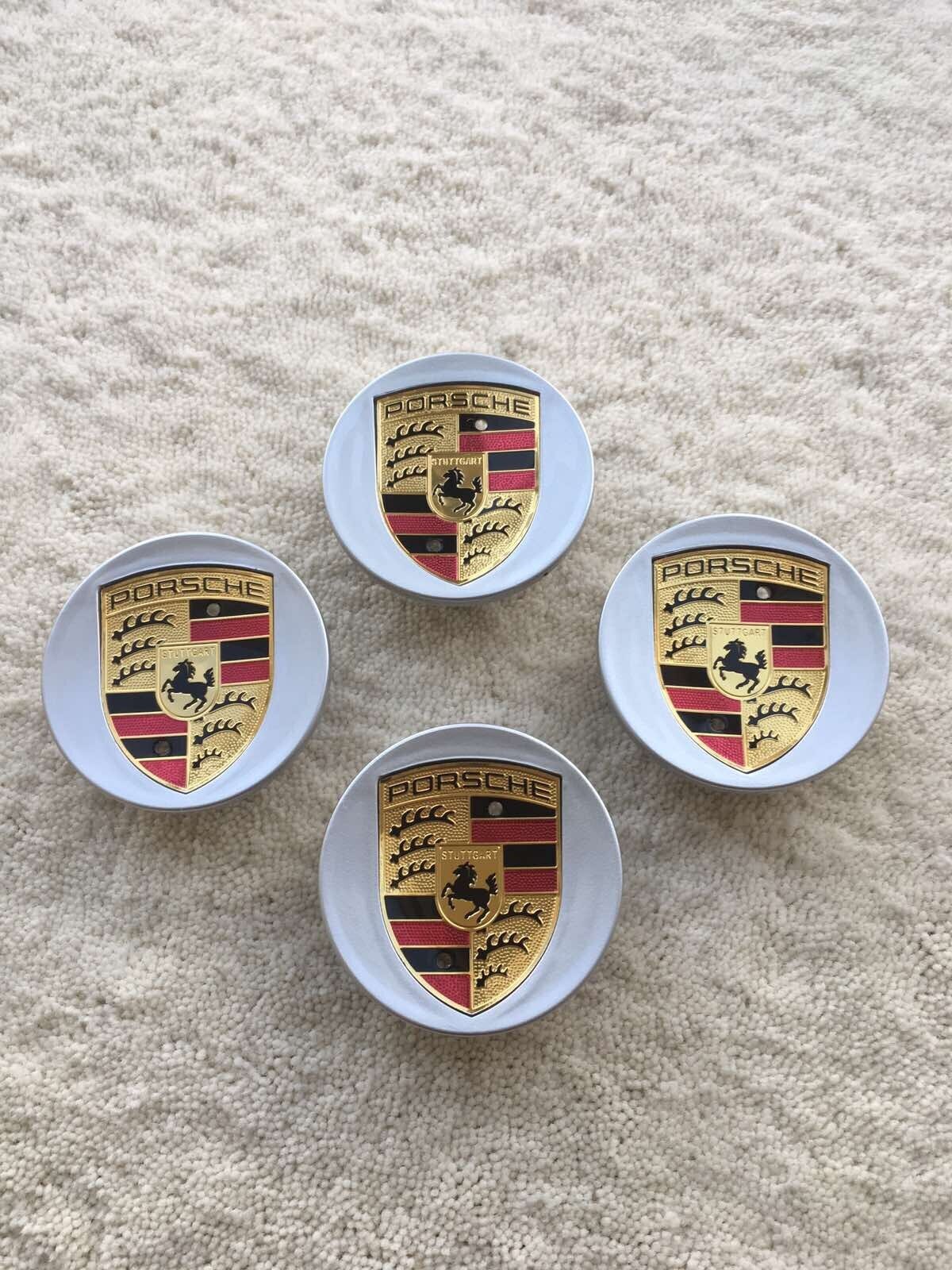 4 pcs 2.56inch 65mm Silver Porsche wheel center caps fits Etsy