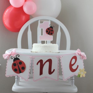 Our Little Ladybug Birthday Banner, Lady Bug Banner, Ladybug Party Decorations, Ladybug High Chair Banner, Ladybug Banner