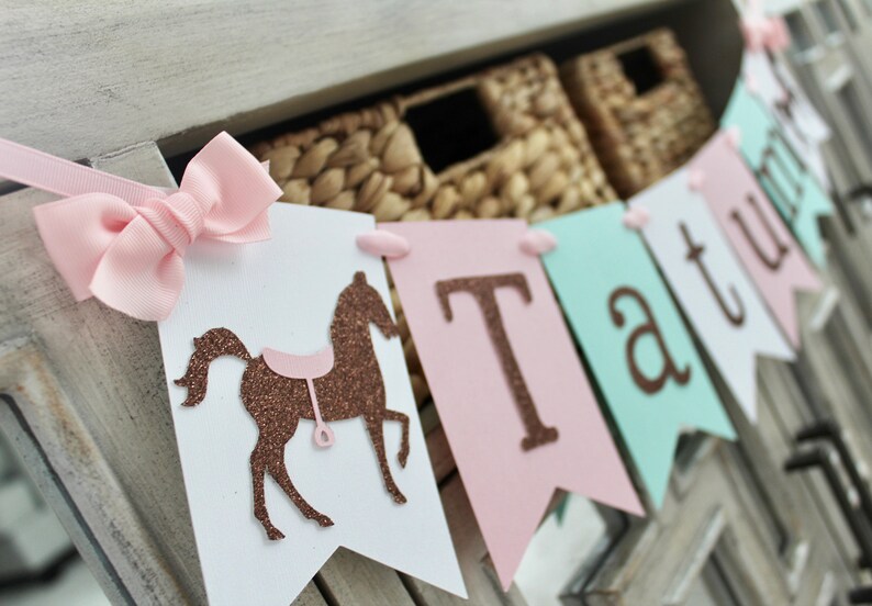 Horse Birthday Banner Horse Birthday Party Decorations Horse | Etsy