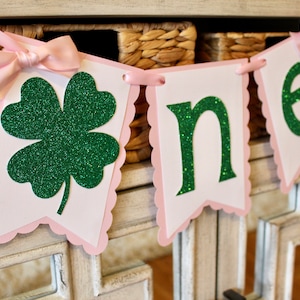 St. Patrick's Day Birthday Decorations, Shamrock Banner, St Patty's Day Decorations, St. Patrick's Day Party, Lucky One Birthday Decorations