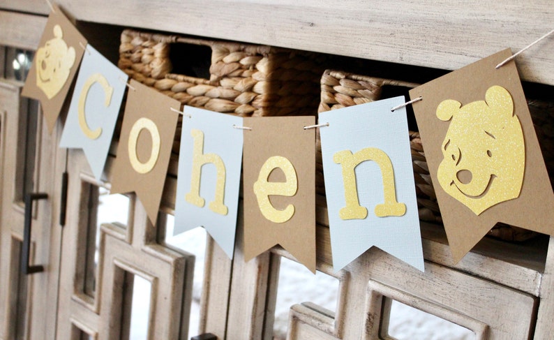 Winnie the Pooh Birthday Decorations Winnie the Pooh Party Decorations 1st Birthday Decorations Winnie the Pooh Banner