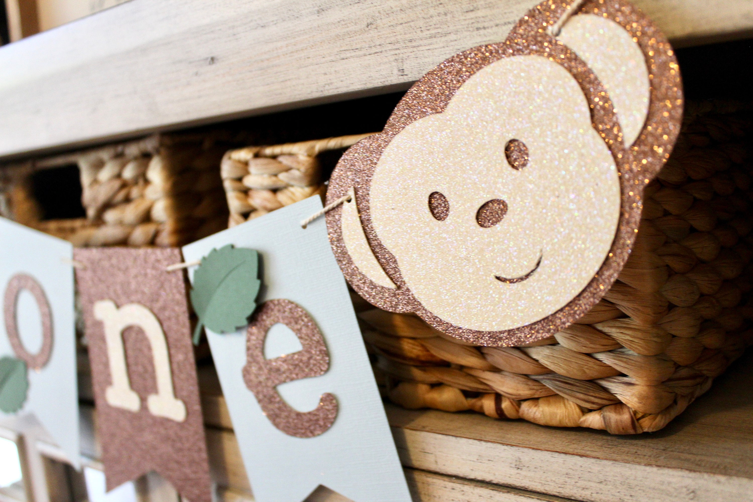 Monkey Birthday Party Monkey Birthday Decorations Monkey Etsy