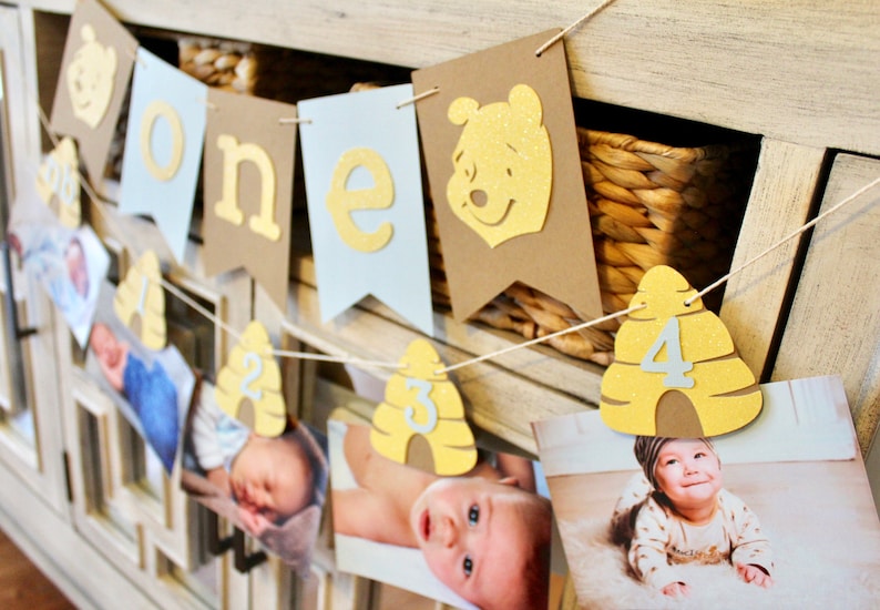 Winnie the Pooh Birthday Decorations Winnie the Pooh Party Decorations 1st Birthday Decorations Winnie the Pooh Banner