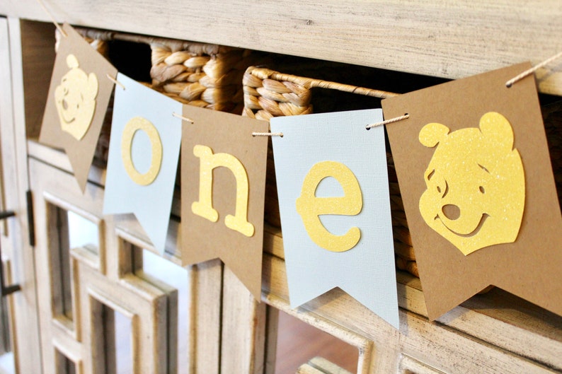 Winnie the Pooh Birthday Decorations Winnie the Pooh Party Decorations 1st Birthday Decorations Winnie the Pooh Banner