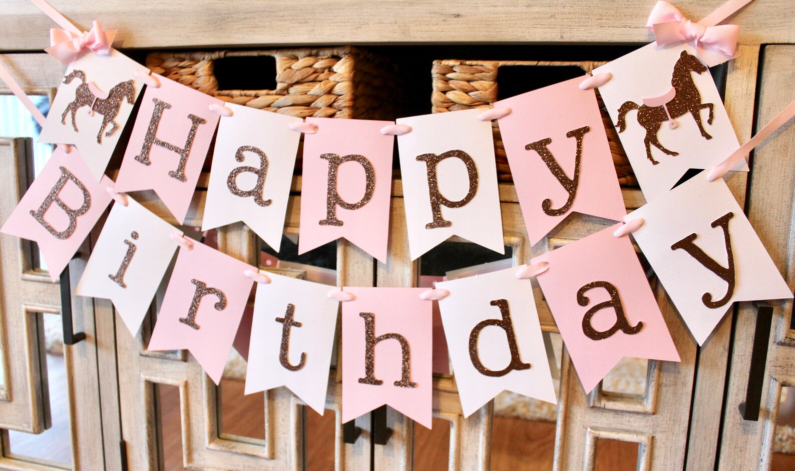 Horse Birthday Banner Horse Birthday Party Decorations Horse - Etsy