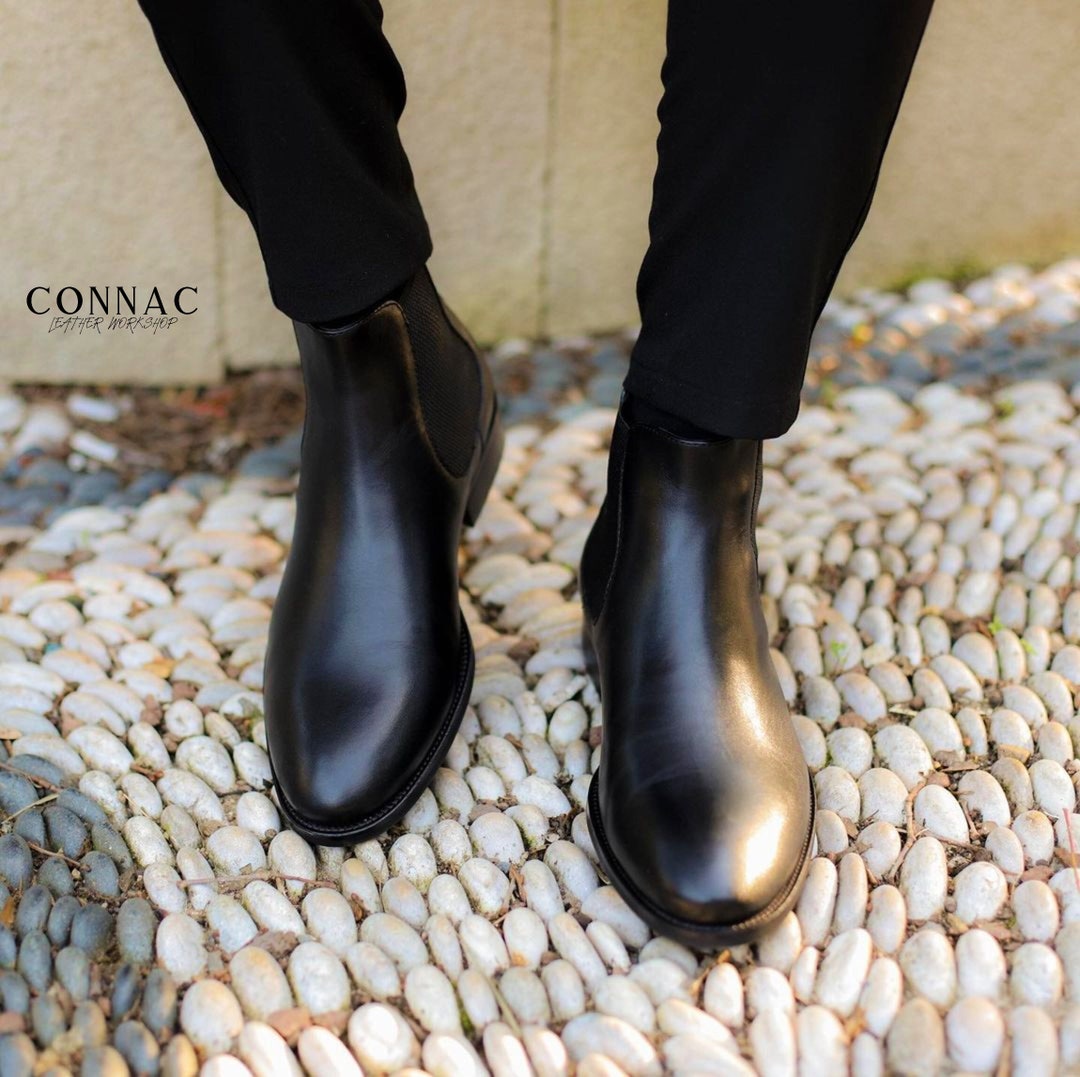 mens black boots chelsea