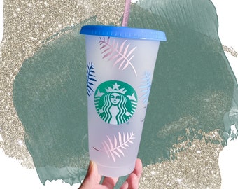 Personalised Starbucks Cold Cup (24oz) – Reusable Cup with Lid & Straw