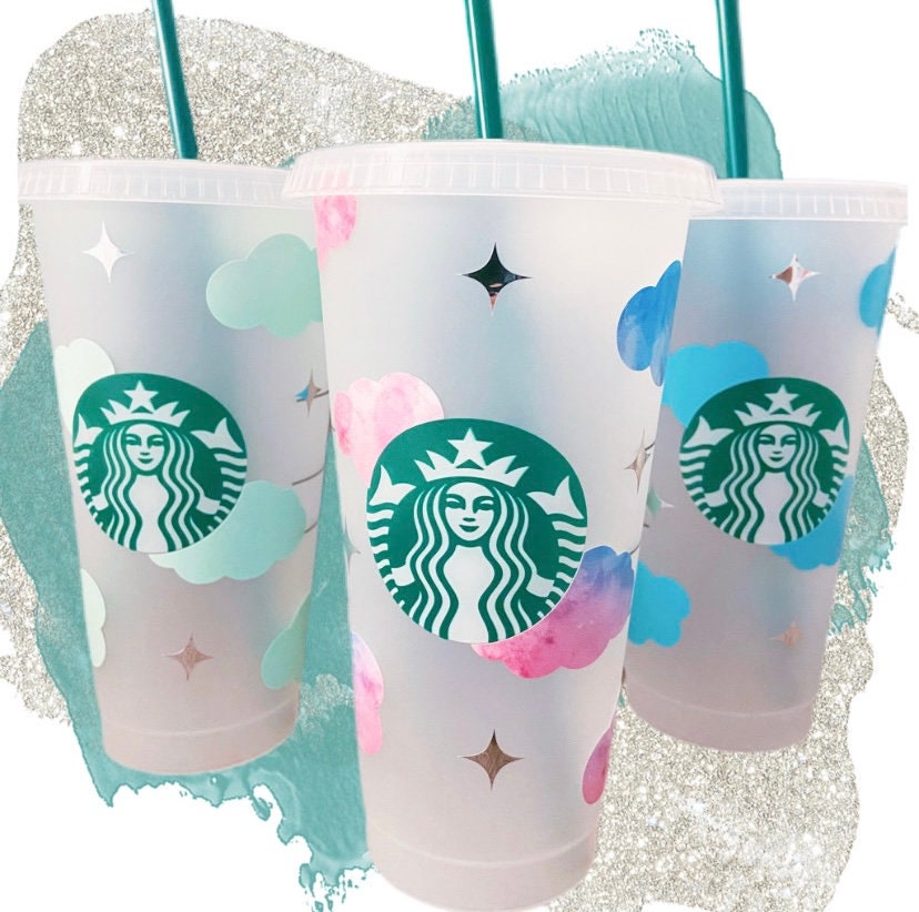 LV Starbucks Cold Cup with Personalised Name — Chelsey Style