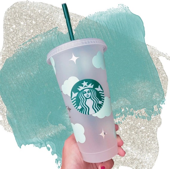 Starbucks Cloud Reusable Cold Cups With Straw/hot Cup With Lid and  Personalised Name Option. Friend/mum/daughter/ Gift/winterspring2024 