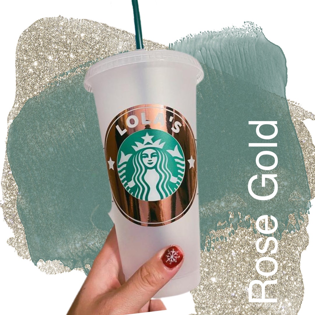 Starbucks UK Rose Gold Starbucks Cold Cup & Straw Starbucks Plastic