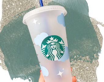 Personalised Starbucks Cold Cup (24oz) – Reusable Cup with Lid & Straw