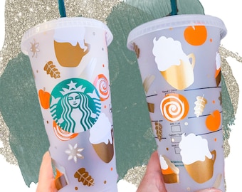 Personalised Starbucks Cold Cup (24oz) – Reusable Cup with Lid & Straw