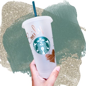 Starbucks Cold Heart Cup with Name Starbucks Cold Cup Starbucks Cold Cup Reusable Tumbler Starbucks Travel Cup Heart friend Summer  Gift2024