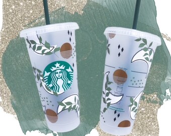 Personalised Starbucks Cold Cup (24oz) – Reusable Cup with Lid & Straw
