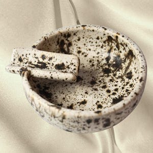 Ceramic Ashtray- Cowhide
