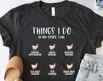 Chicken Shirt, Crazy Chicken Lady Shirt, Farm Life Shirt, Funny Chicken Mom Shirt, Farm Family Tshirt, Gift For Farmer, Animal Lover Tshirt
