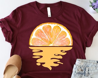 Orange Fruit Shirt, Orange Juise Shirt, Gardening Shirt, Winter Fruit Shirt, Orange Lover Shirt, Orange Sunshine Shirt, Gift For Farmer, Mom