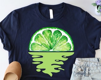 Lime Shirt, Botanical Shirt, Summer Fruits Shirt, Funny Green Lime Slice Shirt, Lime Lover Shirt, Cool Lime Sun Shirt, Lemon Farm Shirt, Mom