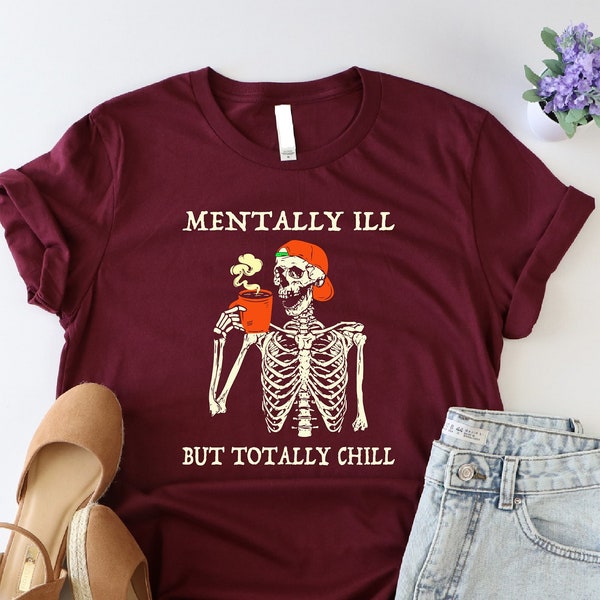 Mentally Ill but Totally Chill Etsy