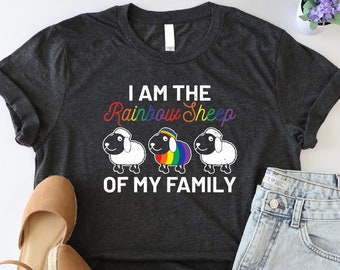 I Am The Rainbow Sheep Of My Family Shirt, LGBTQ Community Shirt, Pride Family Shirt, Pride Week Tshirt, Funny Gay Shirt, Proud Pride Tshirt