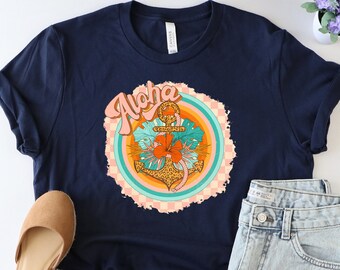 Aloha Shirt, Funny Summer Shirt, Hawaii Vibes Shirt, Shirt For Hawaiian, Tropical Tshirt, Hibiscus Flower Shirt, Holiday Gift, Hawaii Tshirt