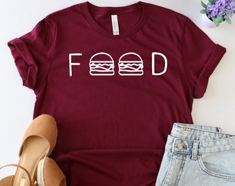 Food shirt, Funny food shirt, Burger shirt, Hamburger shirt, Food shirt, Foodie shirt, Cooking shirt, Food lover shirt, Brunch shirt, Food