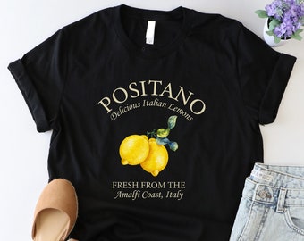 Positano Shirt, Amalfi Coast Shirt, Italy Traveler Shirt, Funny Lemon Shirt, Italian Summer Shirt, Capri Shirt, Italian Islands Tshirt, Girl