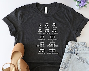 Composers Shirt, Ladies Music Shirt, Funny Gift For Musician, Composer Squad Tshirt, Classical Music Composer Tshirt, Muster Composers Shirt