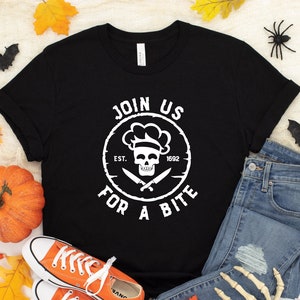 Join us for a bite, halloween skeleton, skeleton shirt, halloween costume, halloween shirt, skeleton costume, halloween tshirt, skull shirt