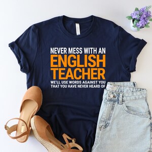 English teacher shirt, Funny english teacher shirt, English grammar teacher shirt, teacher appreciation, kindergarten teacher, teacher life