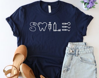 Smile Dental Shirt, Dentist Shirt, Dentist graduation, gifts for dentist, orthodontist shirt, pediatric dentist, dental school shirt, dental
