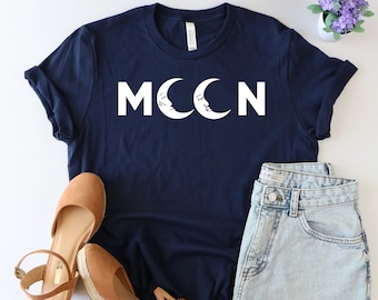 moon shirt, moon phases shirt, moon tshirt, astronomy shirt, phases of the moon, camp, Moon Phases, moon tee, Moon phase shirt, Couple shirt