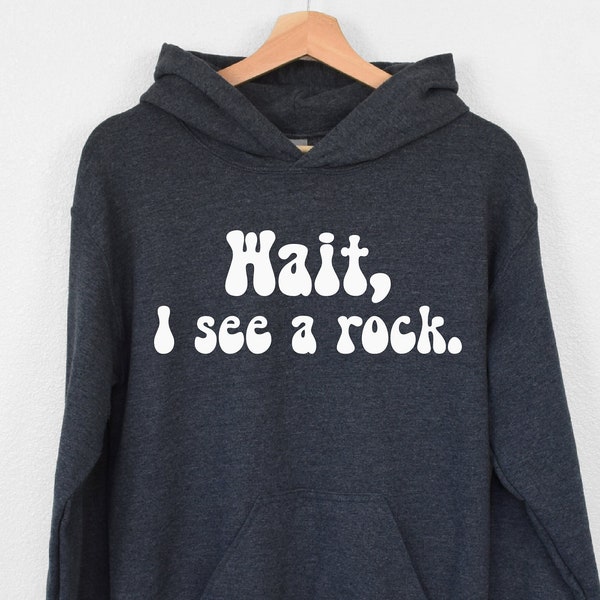 Wait I See A Rock Hoodie, Rock Collector Hoodie, Geology Student Hoodie, Gift For Geologist, Geology Hoodie, Rock Hound Hoodie, Rock Hoodie