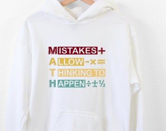 Math Hoodie, Math Teacher Hoodie, Math Lover Hoodie, Math Skills Hoodie, Gift For Mathematician, Math Student Hoodie, Funny Math School Gift