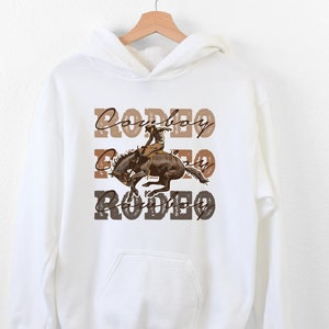Rodeo Cowboy Hoodie, Country Hoodie, Western Hoodie, Cowboy Hoodie, Southern Hoodie, Vintage Rodeo Hoodie, Horse Lover Gift, Gift For Cowboy