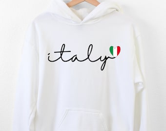 Italy Hoodie, Heart Italian Flag Hoodie, Italy Travel Woman’s Hoodie, Italy Trip Hoodie, Italy Souvenir Hoodie, Funny Gift For Itatian, Girl