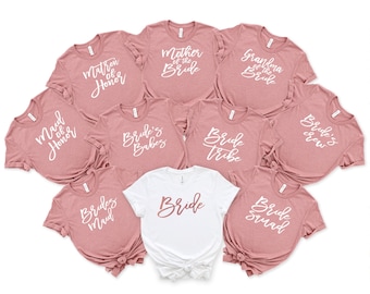 Bachelorette Party Shirts, Bridesmaid Shirts, Team Bride Shirts, Bridal Party Shirts, Bride Shirt, Bridesmaid Gift, Bridesmaid Tshirt