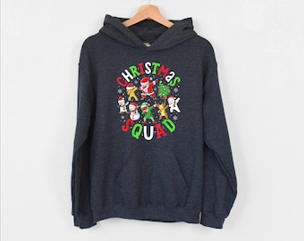 Christmas Squad Hoodie, Family Hoodie, Merry Christmas Hoodie, Christmas Holiday Hoodie, Family Christmas Hoodie, Funny Santa Squad Hoodie