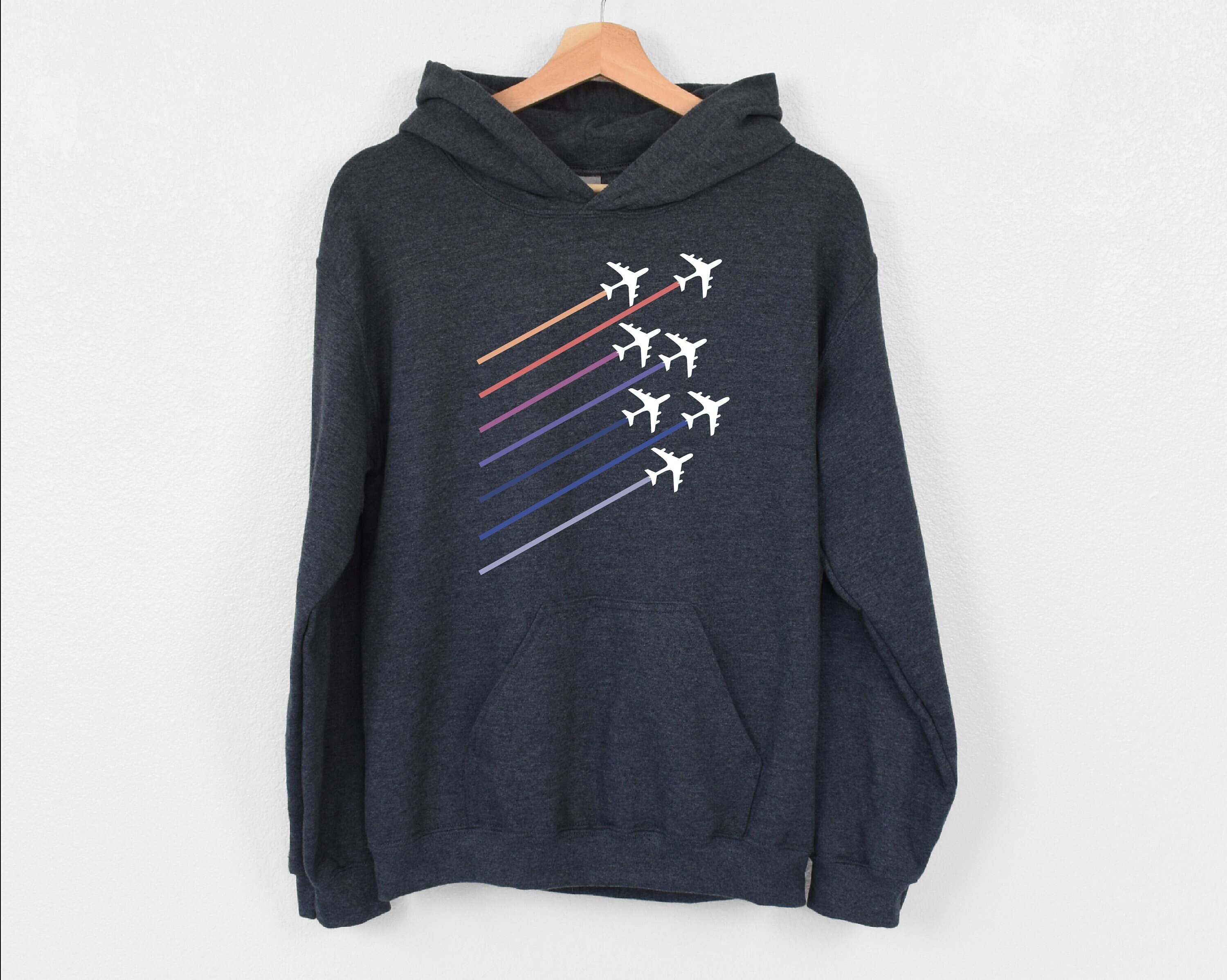  Plane Aircraft Airplane Jet Printed Hoodies for Men