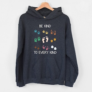 Be Kind To Every Kind Hoodie, Animal Rights Hoodie, Country Women Hoodie, Funny Vegan Gift,Animal Activist Hoodie, Gift For Environmentalist