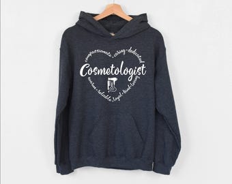 Cosmetologist Hoodie, Hair Stylist Hoodie, Funny Cosmetology Graduation Gift, Gift for Hairdresser, Barber Life Hoodie, Queen of Hair Hoodie