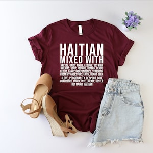 Haitian Definition Shirt, Caribbean African Culture Shirt, Mainly Haitan Shirt, Gift For Haitian, Funny Haitian Mom Tshirt, Haitian Clothing image 2