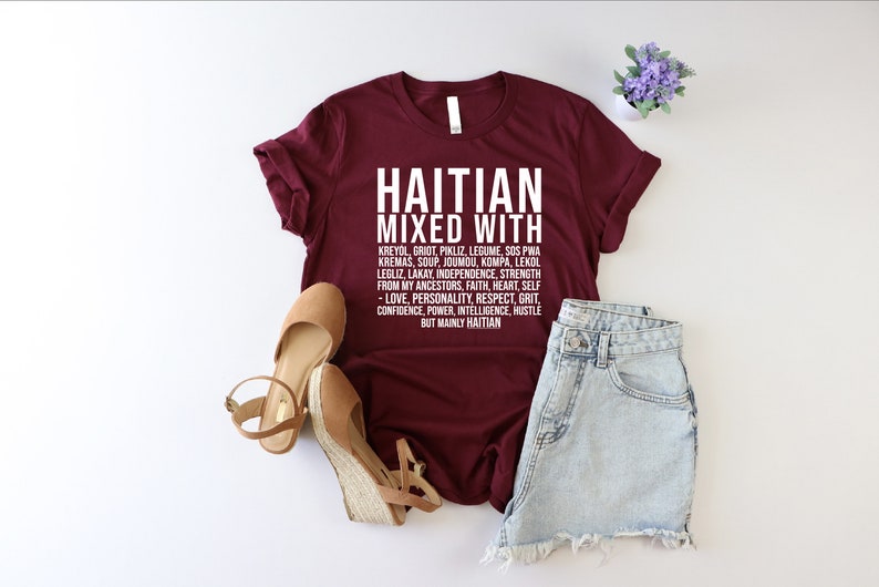 Haitian Definition Shirt, Caribbean African Culture Shirt, Mainly Haitan Shirt, Gift For Haitian, Funny Haitian Mom Tshirt, Haitian Clothing image 2