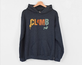 Climb Hoodie, Rock Climbing Hoodie, Boulderers Hoodie, Bouldering Hoodie, Mountain Climber Hoodie, Hiking Hoodie, Climbing Enthusiast Hoodie