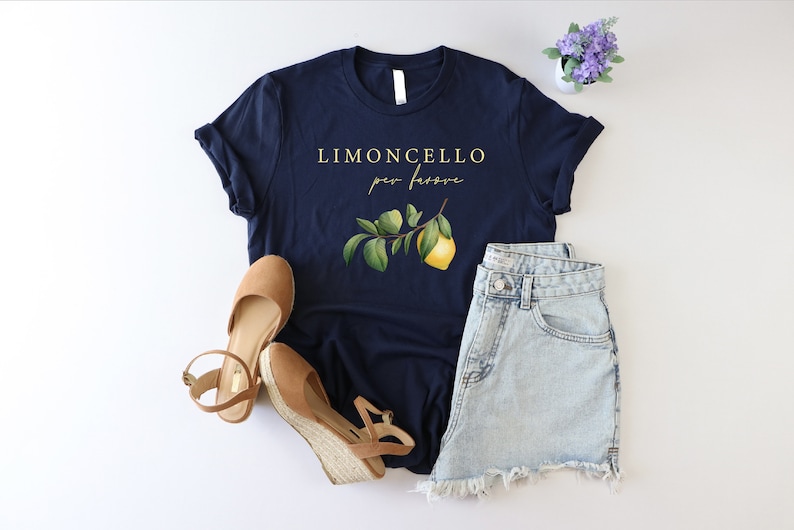 Camiseta Limoncello, Camiseta Capri Italia, Camiseta Jersey, Camiseta Costa Amalfitana, Camiseta Limón, Camiseta Positano, Camiseta Per Favore, Camiseta Limones Italianos imagen 2