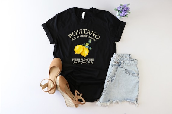 Positano Shirt, Amalfi Coast Shirt, Italy Traveler Shirt, Funny Lemon Shirt, Italian Summer Shirt, Capri Shirt, Italian Islands Tshirt, Girl
